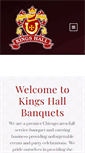 Mobile Screenshot of kingshallbanquets.com