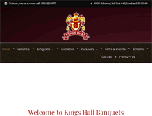 Tablet Screenshot of kingshallbanquets.com